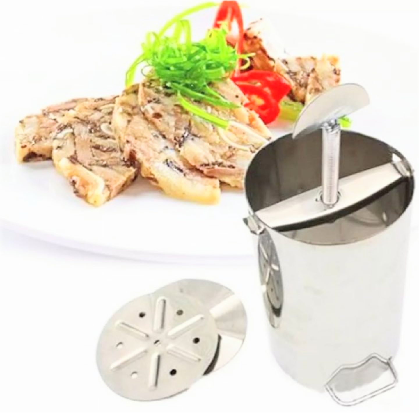 BỘ KHUÔN GÓI LÀM GIÒ CHẢ GIÒ THỦ GIÒ LỤA BẰNG INOX NGUYÊN KHỐI TIỆN DỤNG CỰC ĐẸP VÀ CHẮC CHẮN HÀNG CHUẨN CHẤT LƯỢNG