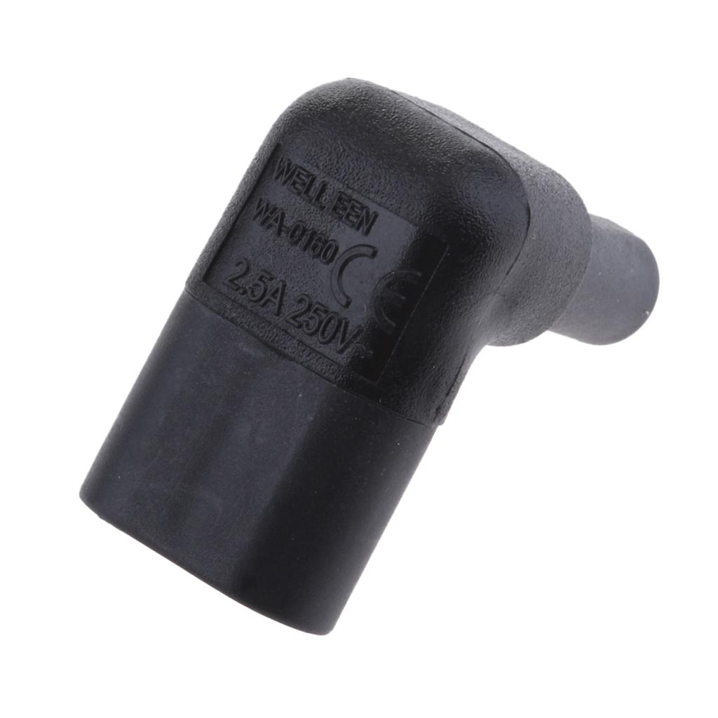 IEC320 C7 to C8 Right Angle 90 Degree Angled AC Power Adapter Extension
