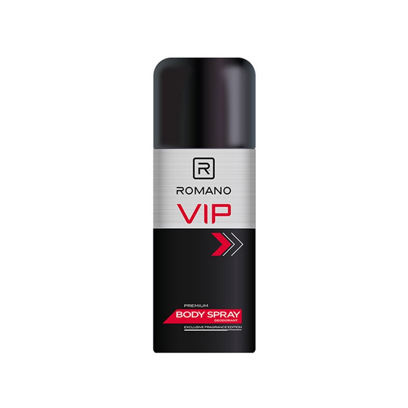 Combo Romano: Sữa tắm VIP 650gr + Dầu gội VIP 650gr + Xịt ngăn mùi toàn thân VIP 150ml