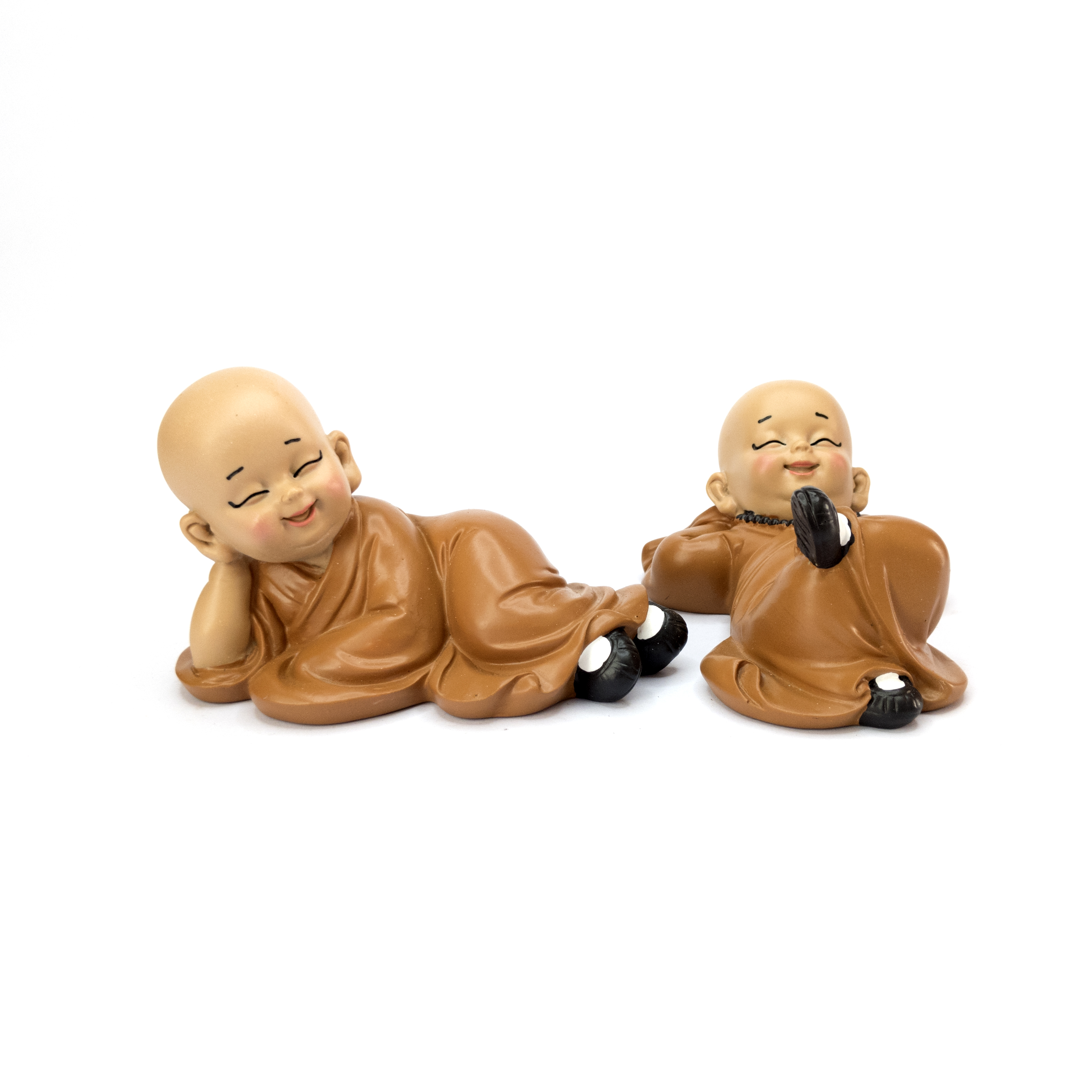 Bộ tượng chú tiểu Thảnh thơi 7.5cm