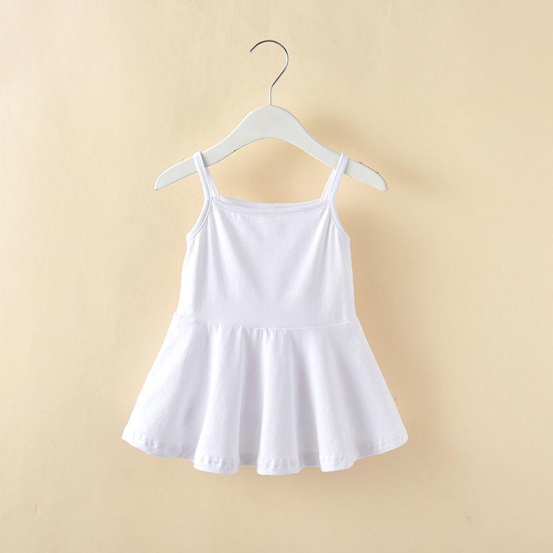 CHENGRUI Cô gái mùa hè váy trẻ em nhỏ treo váy mùa hè phong cách phương Tây bé vest đầm