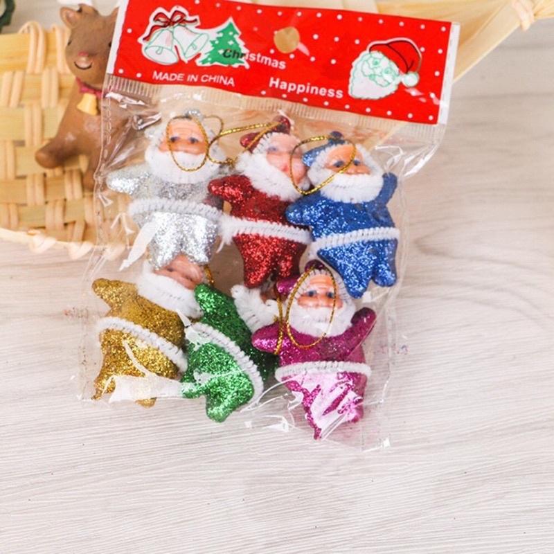 Set 6 ông già Noel 5cm