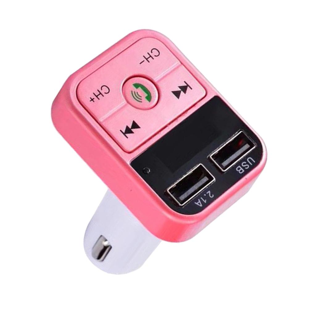 Wireless Bluetooth FM Receiver Dual USB Car Charger Cigarette Socket