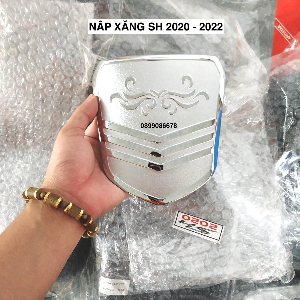 Ốp Nắp Xăng Dành Cho Xe SH 2020, 2021, 2022 - Crom, Chrome - Phụ kiện đồ chơi, ốp trang trí, bảo vệ xe máy