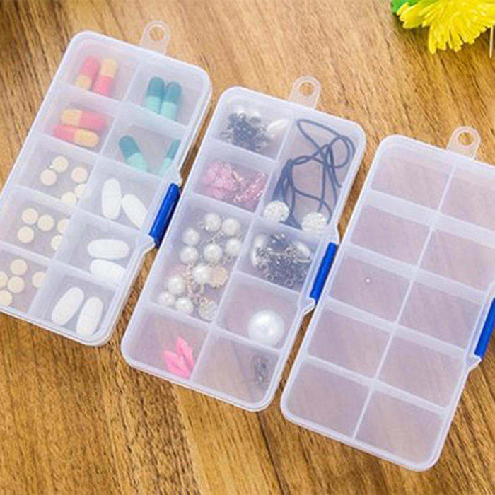 Combo 3 Hộp Đựng Trang Sức Đựng Linh Kiện 10 Ngăn