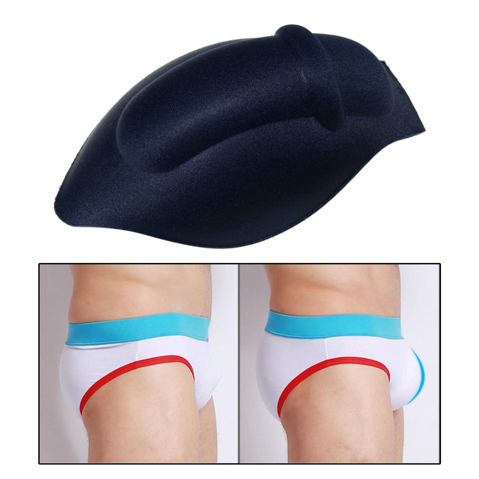 Soft Men's Underwear Bulge Enlarge Enhancing Cup Sponge Pad for Swimwear Brief Shorts Underwear Padded Swimming Trunks