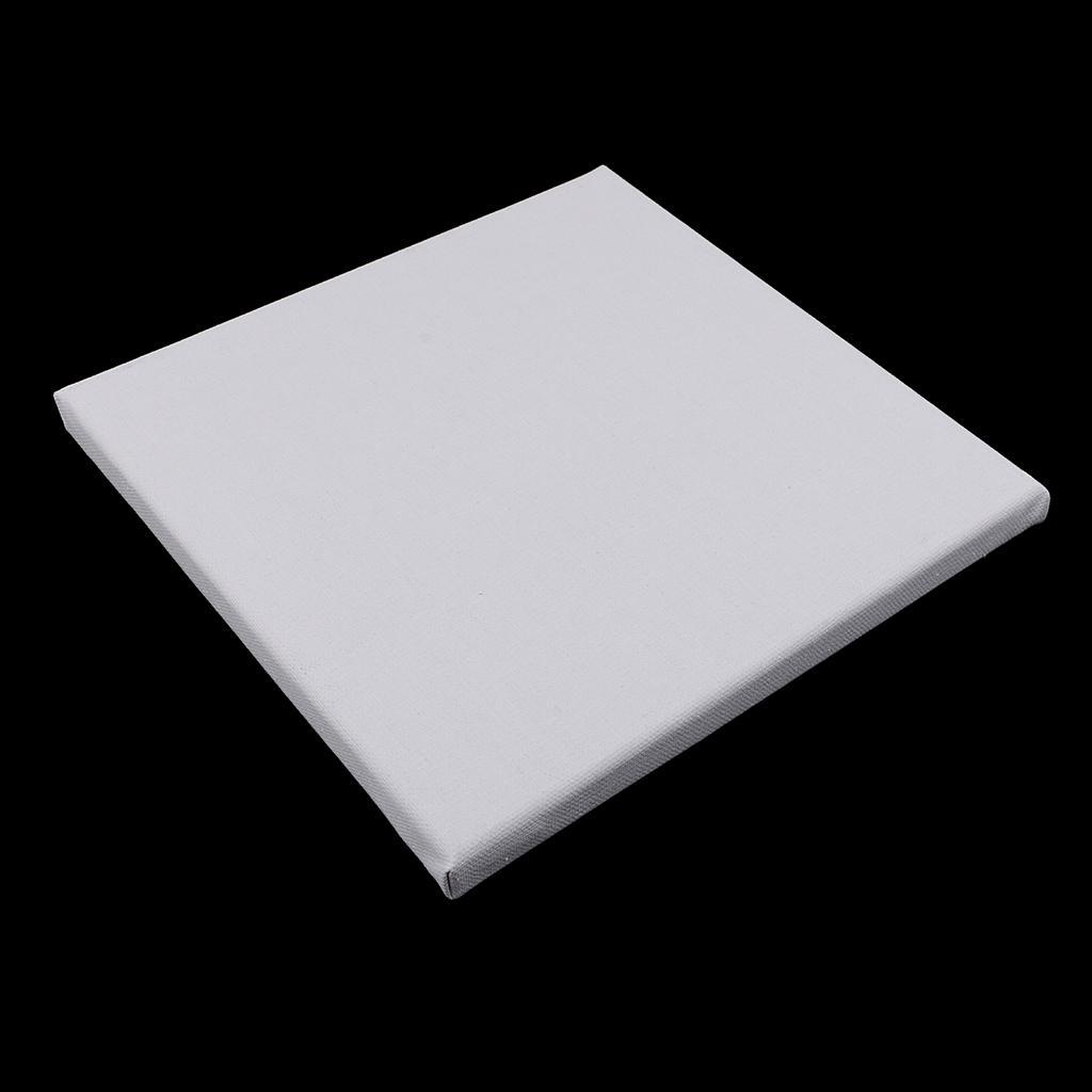 4 Pieces Blank Canvas Board Wooden Frame For Oil Acrylic Painting