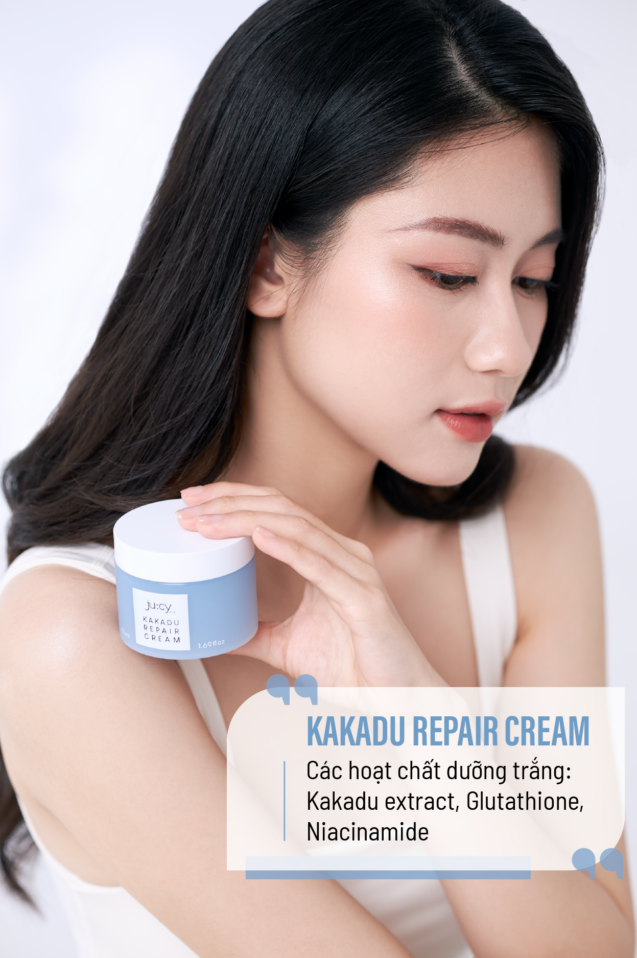 Kem dưỡng trắng Da Jucy Kakadu Repair Cream 50ml