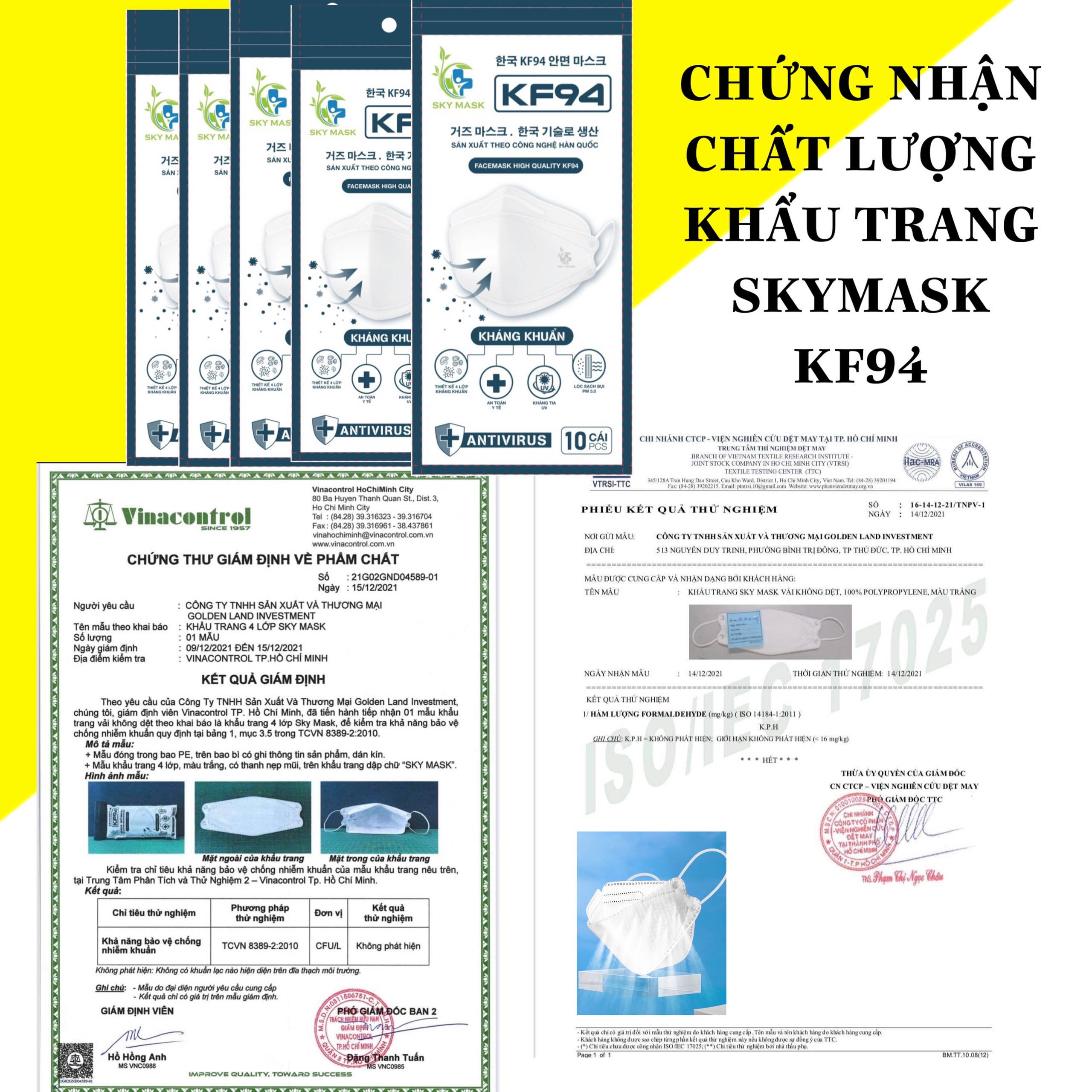 Khẩu Trang KF94 4D SKY MASK Hàn Quốc - Chống Bụi Mịn Và Kháng Khuẩn (1 gói 10 cái) - Chọn màu