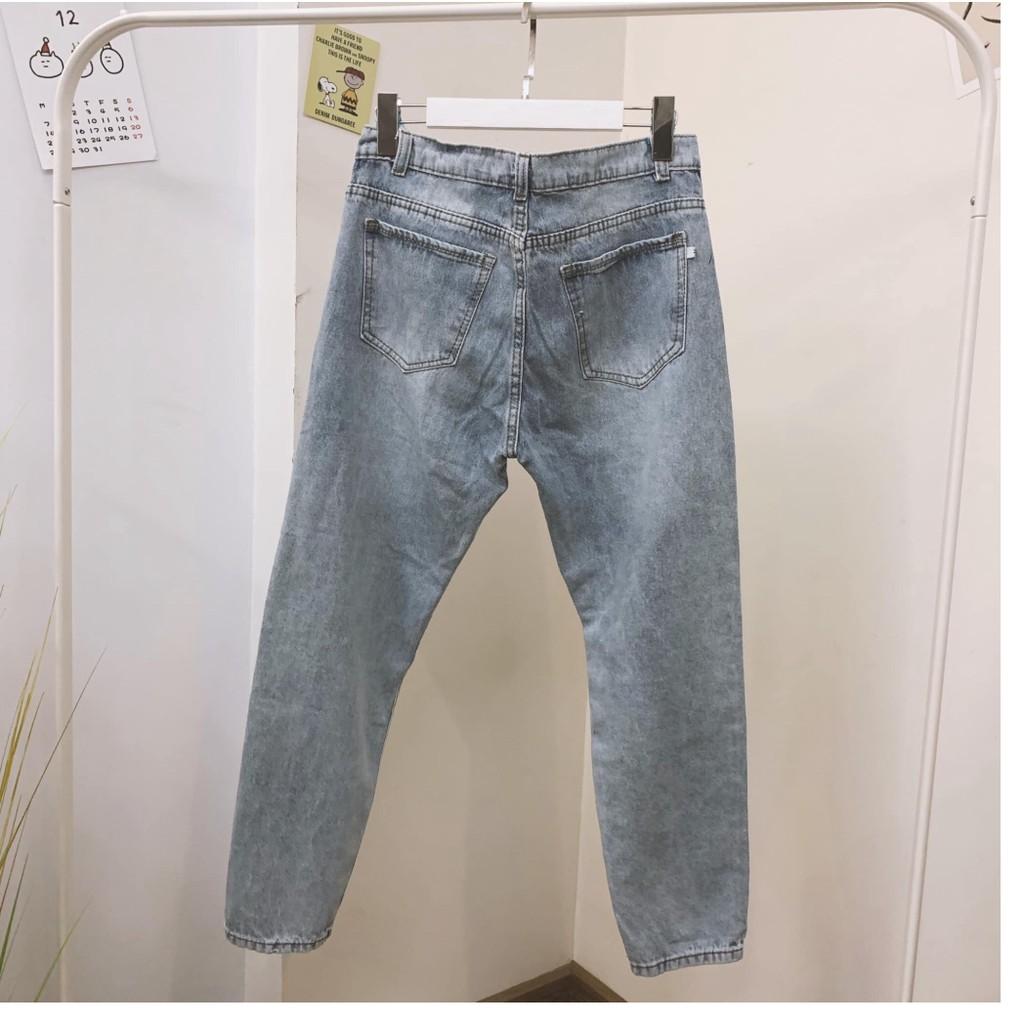 Được Kiểm Hàng TrướcQuần baggy jean thêu hoa cúcHÀNG SIÊU CẤP