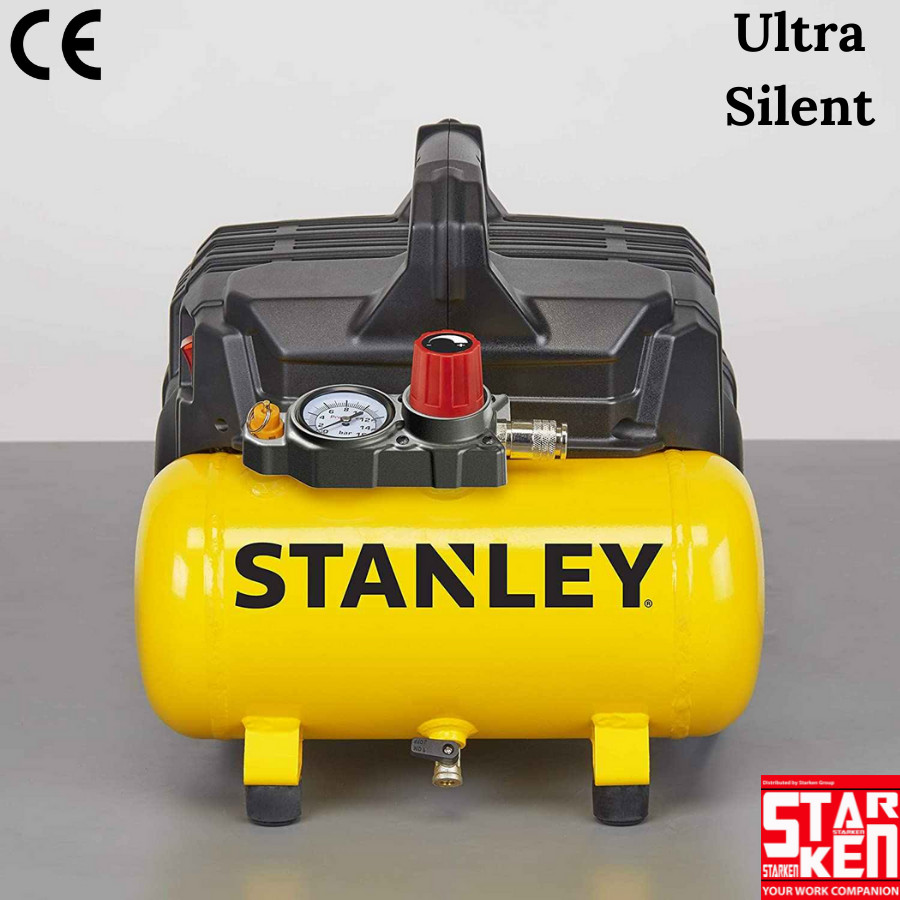 Máy nén khí siêu êm không dầu 6L Stanley DST100/8/6