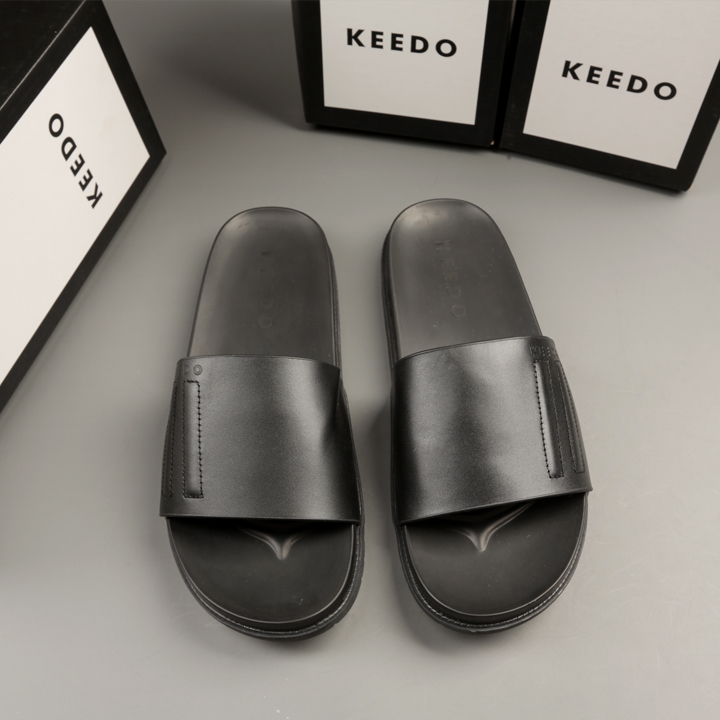 Dép Quai Ngang Nam Cao Cấp Da Bò Thật KEEDO-KD3304