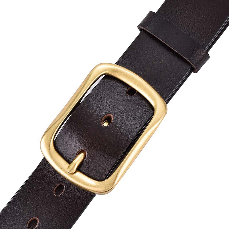 Thắt Lưng Da Nam, Dây Nịt Da Bò Cao Cấp Dành Cho Nam 3.8cm , 1 Lớp, Khóa Đồng