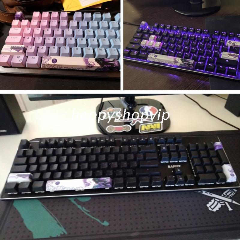HSV Five Sides Over Dye-subbed 6.25u Spacebar Keycaps Tang Dynasty Profile Standard