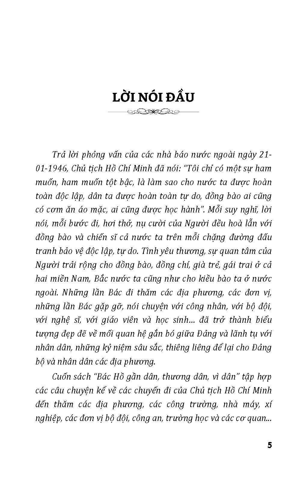 Bác Hồ Gần Dân, Thương Dân, Vì Dân