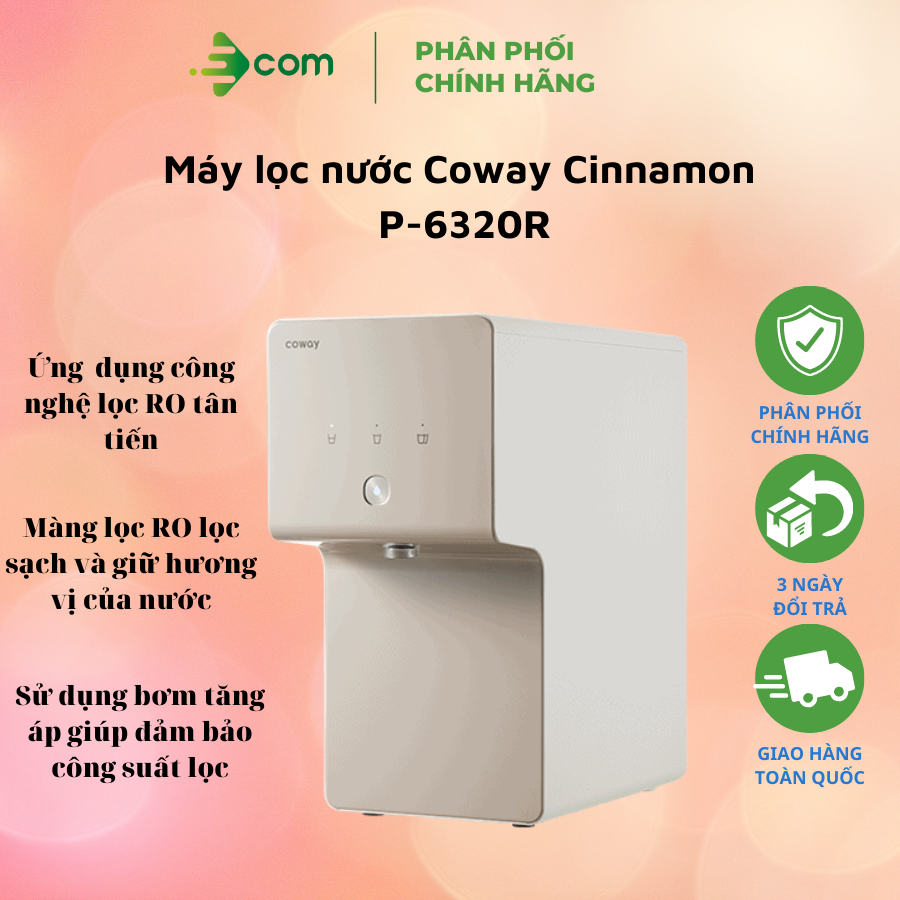 Máy lọc nước Coway Cinnamon P-6320R - Hàng chính hãng