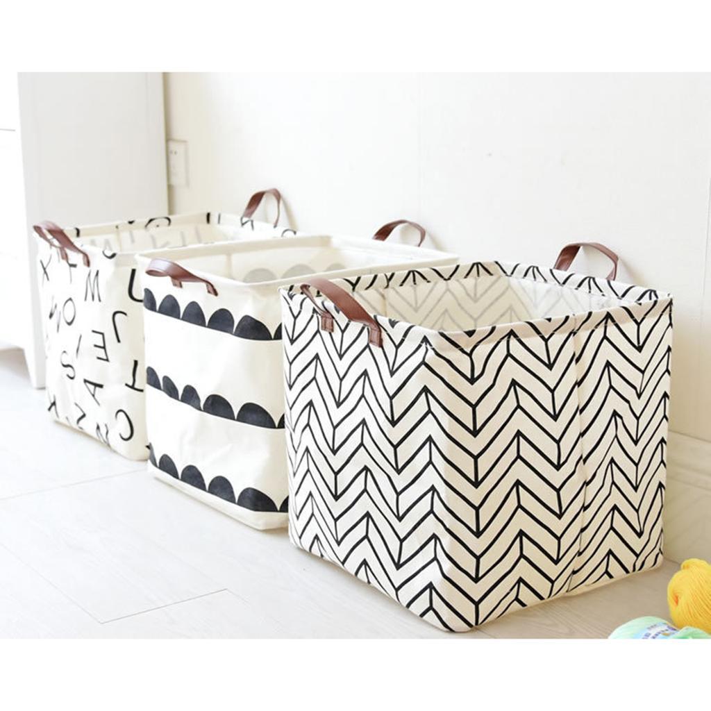 2pcs Waterproof Storage Basket Makeup Storage Box Laundry Hamper-Rabbit