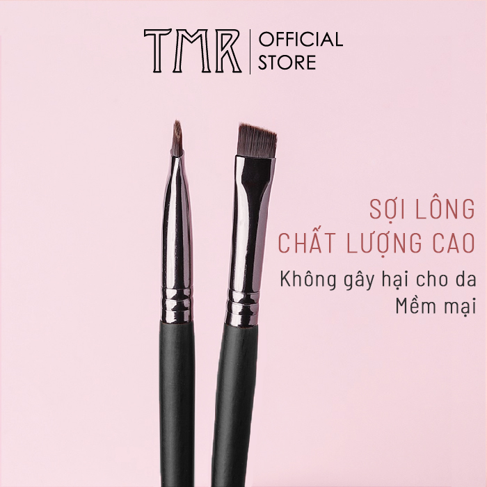 Cọ Tém Lông Mày Trang Điểm  TMR Chic Eyebrow Set bộ đôi trợ thủ đắc lực cho mày ngài sắc nét và gọn gàng