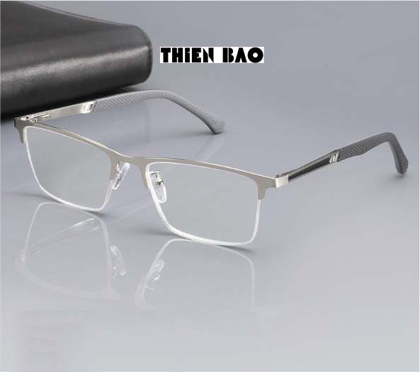 Kính lão thị viễn thị xẻ cước bạc sáng bản to, càng lò xo Nam Nữ Nhật bản Silver hàng đẹp loại I, chuẩn độ KVH02