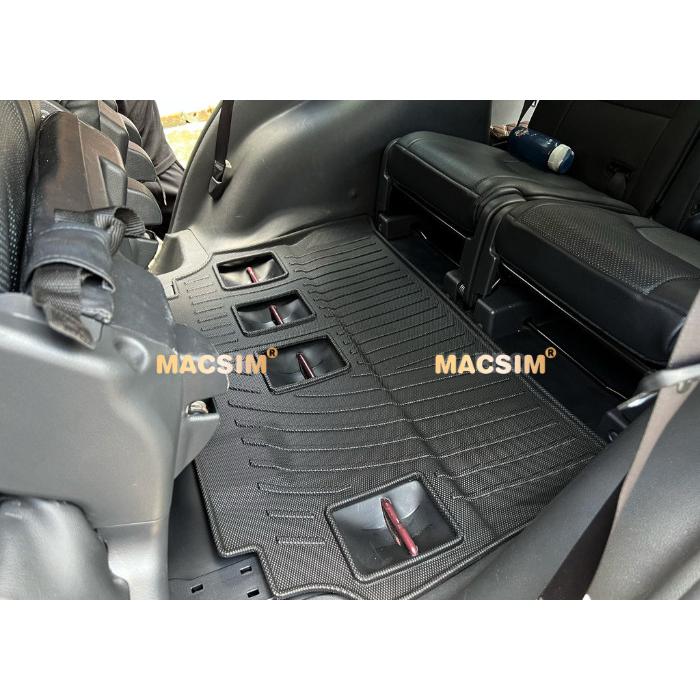Thảm lót sàn xe ô tô Mitsubishi Pajero Sport 2019 - nay Nhãn hiệu Macsim chất liệu nhựa TPV cao cấp màu đen