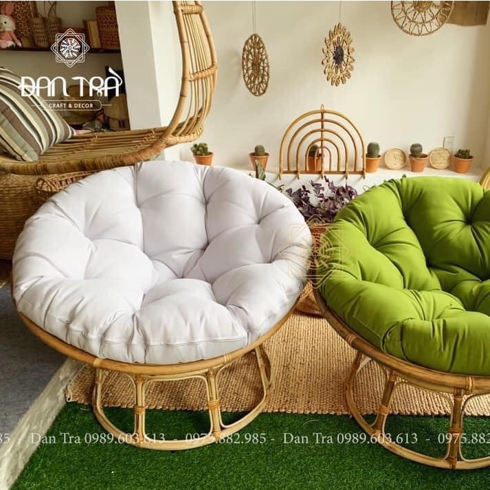 [GÍA TẠI XƯỞNG - LOẠI 1] Ghế Papasan 1M Mây Tự Nhiên 100% 100CM - Nội Thất Mây Tre Đan