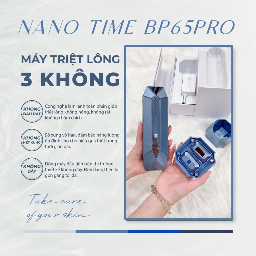 Máy triệt lông, máy tẩy lông NanoTime Beauty B65Pro Chính Hãng công nghệ triệt lạnh 10 độ C vĩnh viễn tại nhà