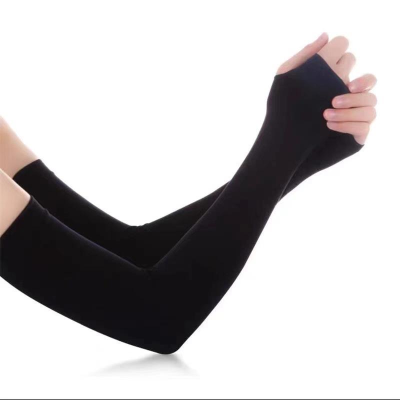 Ice Silk Fabric Bóng rổ bóng chuyền ngoài trời Volley-Balles Cycling Kem chống nắng Anti-UN Arm Sleeves Sport Fitness ARM Người làm ấm Phụ kiện Color: skin