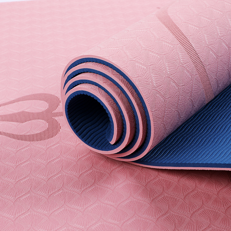 Combo Thảm Yoga TPE 2 Lớp 6mm, 2 Gạch Tập Yoga - YOGA QG, Thảm Chống Trơn Trượt, Thấm Hút Mồ Hôi, Mềm Mại, Không Gây Kích Ứng; Gạch Nhẹ, Có Độ Nén Cao, Chịu Lực Tốt - Hàng chính hãng