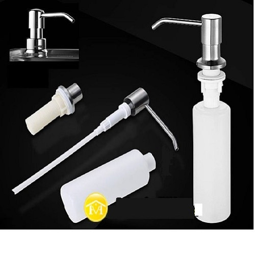 Combo chậu rửa bát inox sus304 8245, vòi rửa bát inox nóng lạnh cổ ngỗng, rổ rau củ đa năng, bình xà phòng, xả chậu