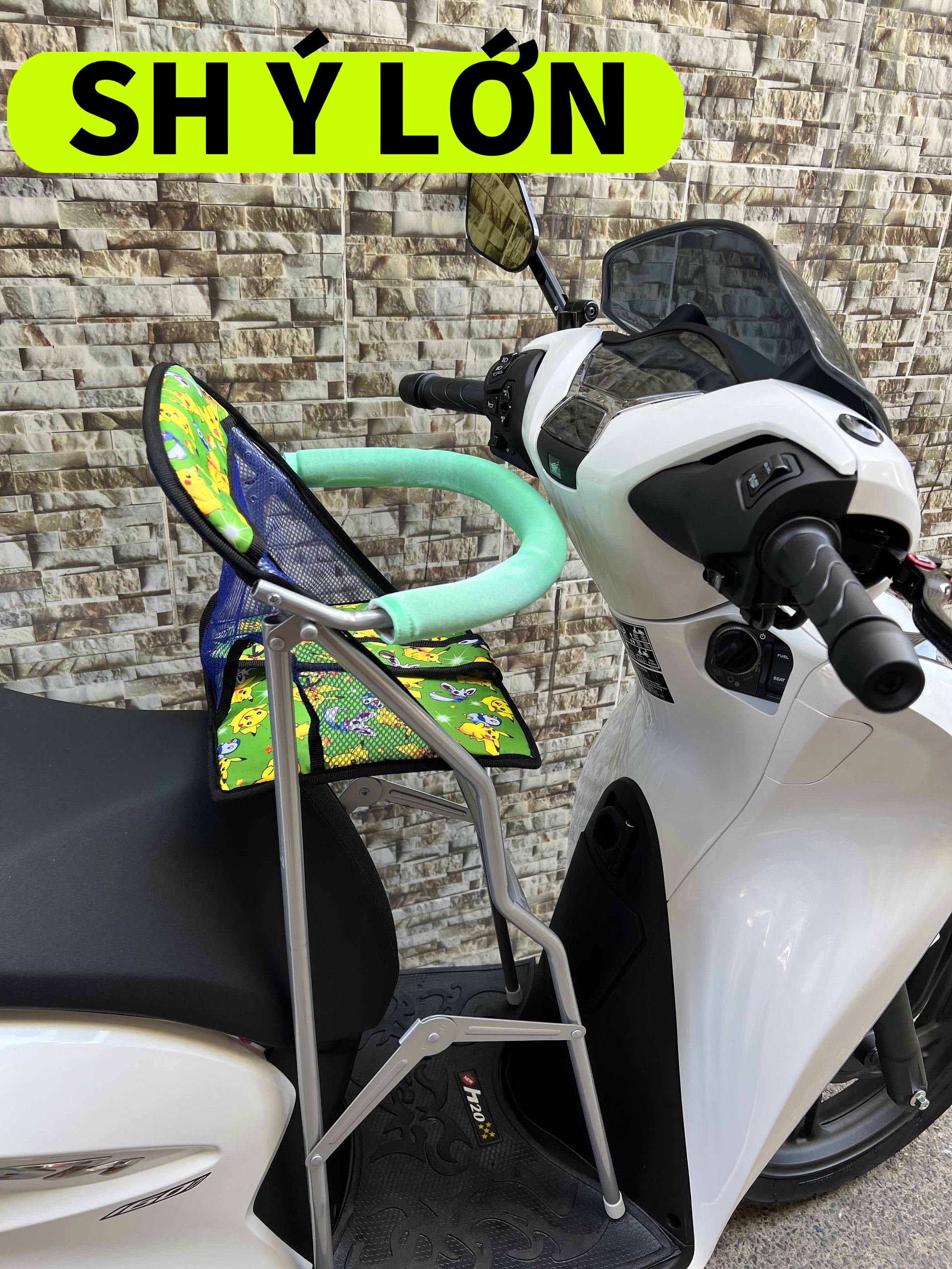 Ghế ngồi xe SH Ý 300I , 350i , SH NAM , SH LỚN , GHẾ GA XẾP SẮT SƠN TĨNH ĐIỆN