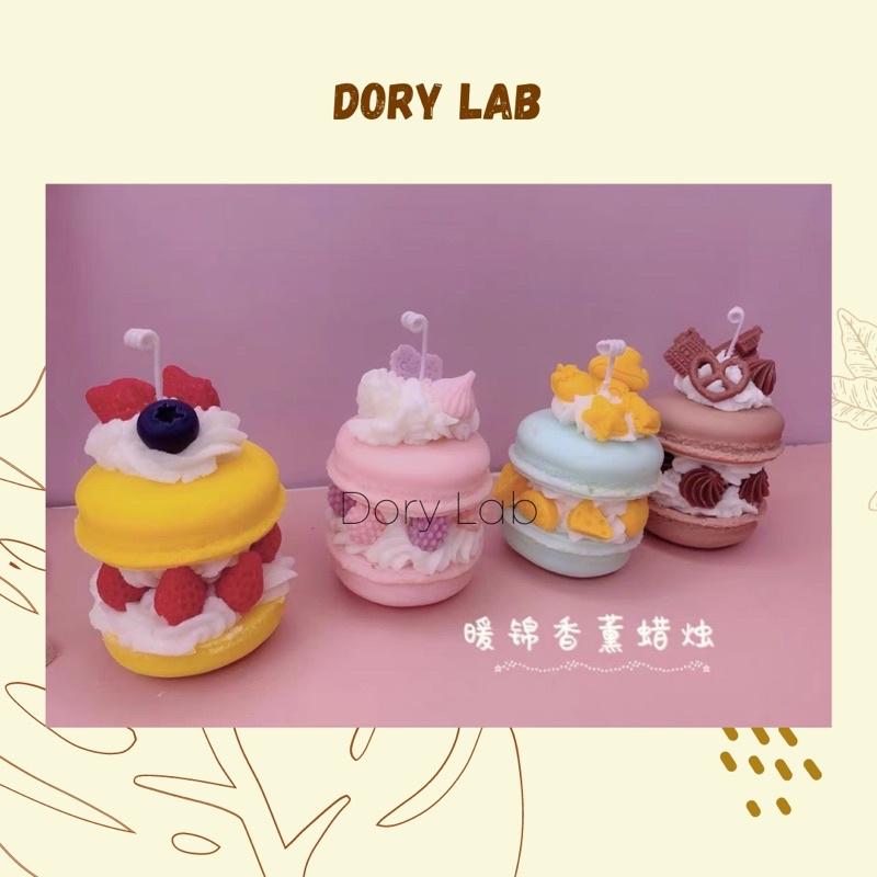 Nến Thơm Tạo Hình Bánh Macaron Tinh Dầu Thiên Nhiên - Dory Lab