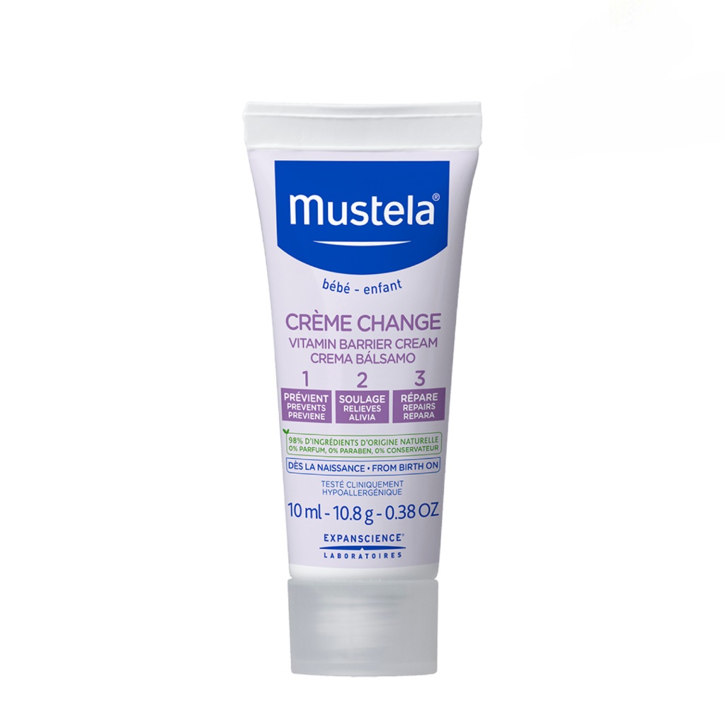 [HB GIFT] Kem Ngăn Ngừa Hăm Tã Cho Em Bé Mustela VITAMIN BARRIER CREAM 10ml