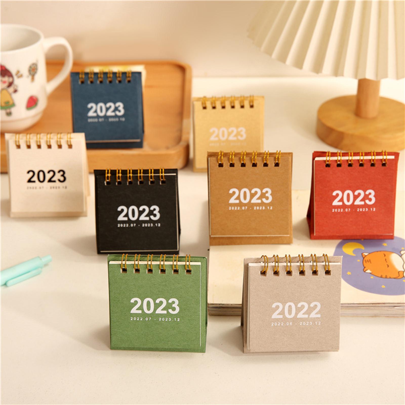 Portable 2023 Desk Calendar Important Dates Decoration New Year Desk Calendar for Office