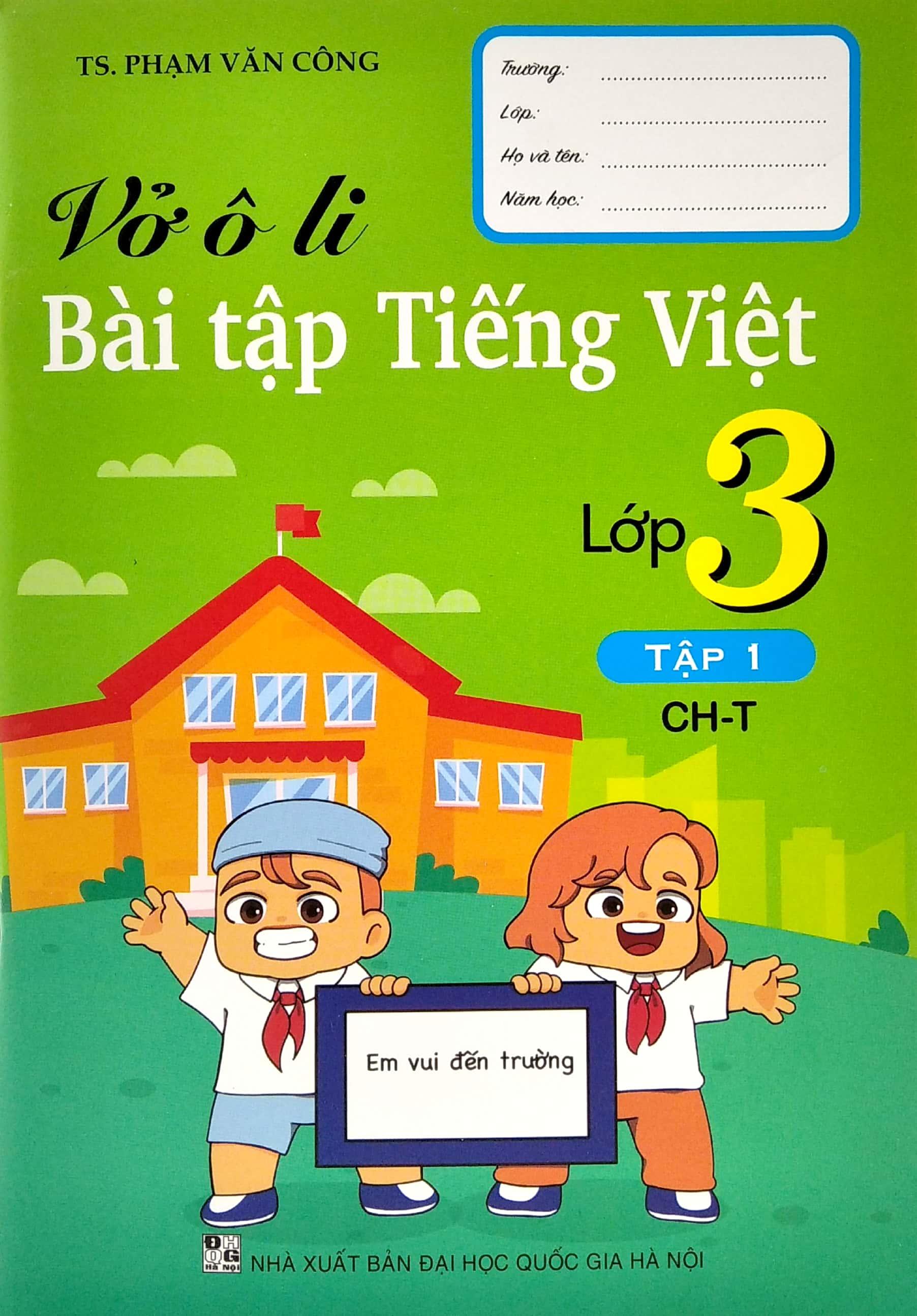 Vở Ô Li Bài Tập Tiếng Việt 3 - Tập 1