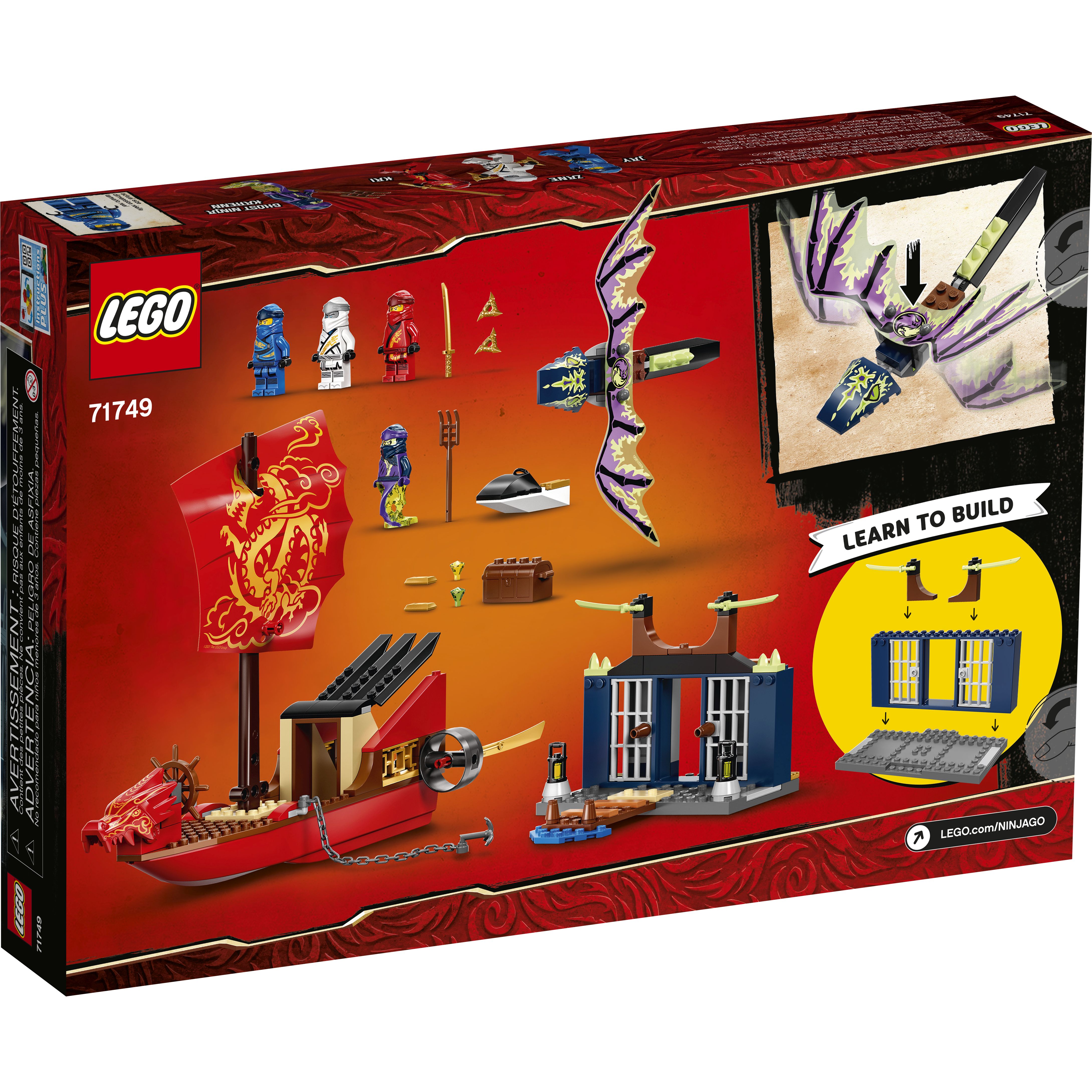 LEGO Ninjago 71749 Tàu chiến hạm bay Bounty (147 chi tiết)