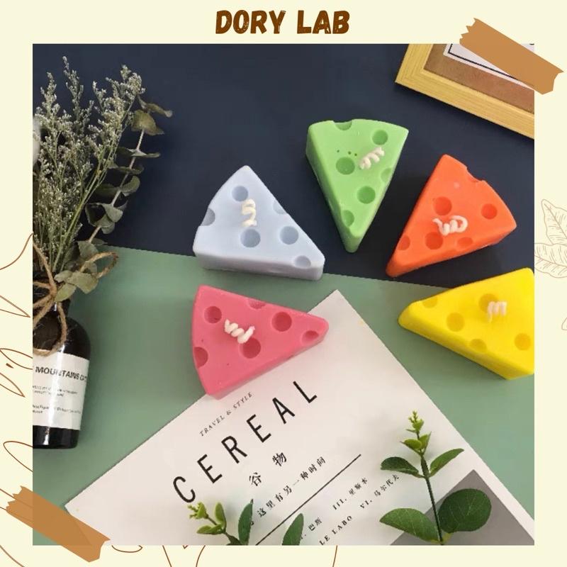 Nến Thơm Phô Mai Ngũ Sắc Không Khói, Phụ Kiện Decor Chụp Ảnh - Dory Lab