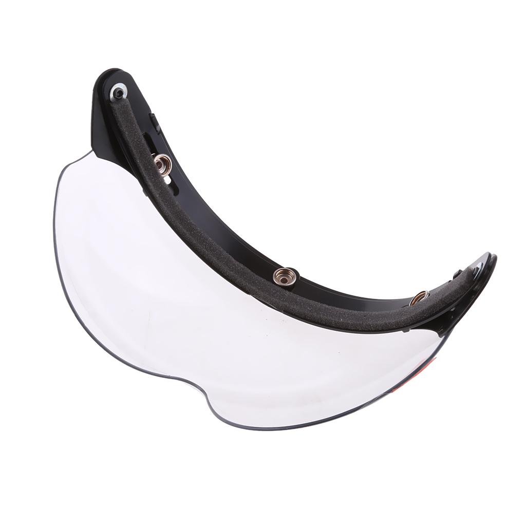 2X Motorcycle Helmets 3/ 3 Snap  Up  with Lens -Clear