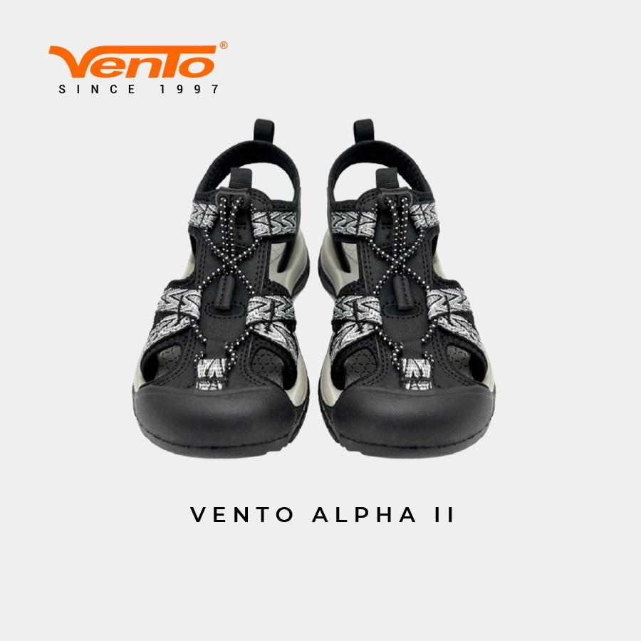 Giày dép Sandals Vento ALPHA II Teen/Trẻ em màu Đen Ghi đi học/đi dã ngoại/đi chơi SD08002