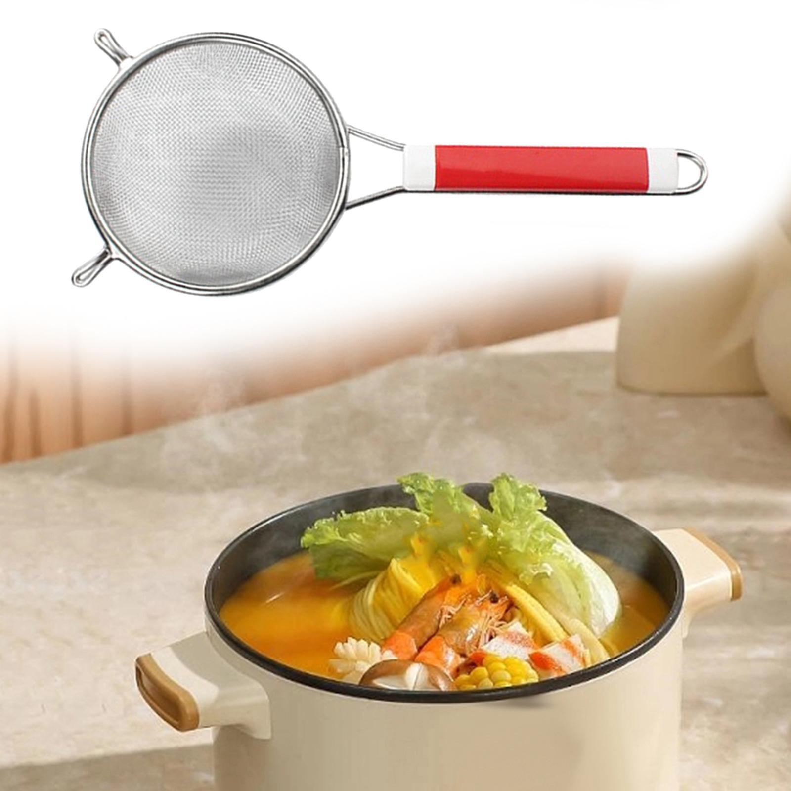 Stainless Steel Pasta Spaghetti Strainer Food Skimmer Food Strainer Colander