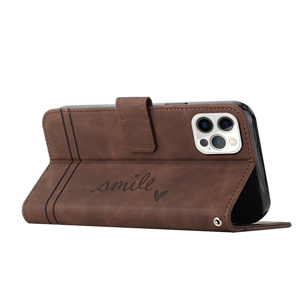 Ốp lưng điện thoại dạng ví da lật dành cho Apple iPhone 12 Mini 12 Pro Max 13 Mini 13 Pro Max