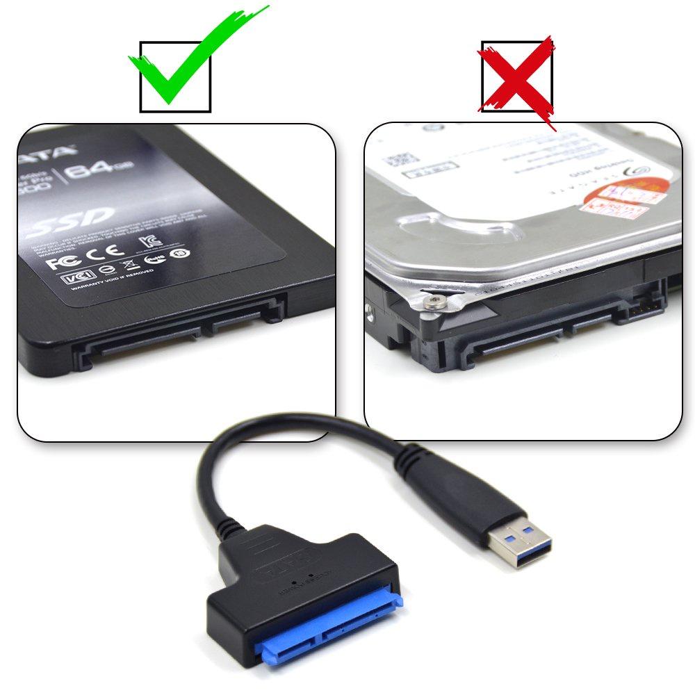 Cáp chuyển USB 3.0 sang SATA cho ổ cứng 2.5 inch SSD/HDD - Tặng 1 đèn LED