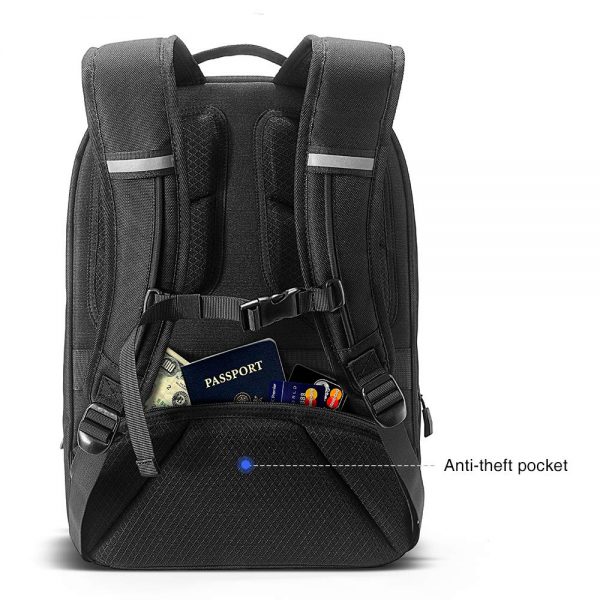 Balo Tomtoc Large Business For Ultrabook 15inch Black - Hàng chính hãng