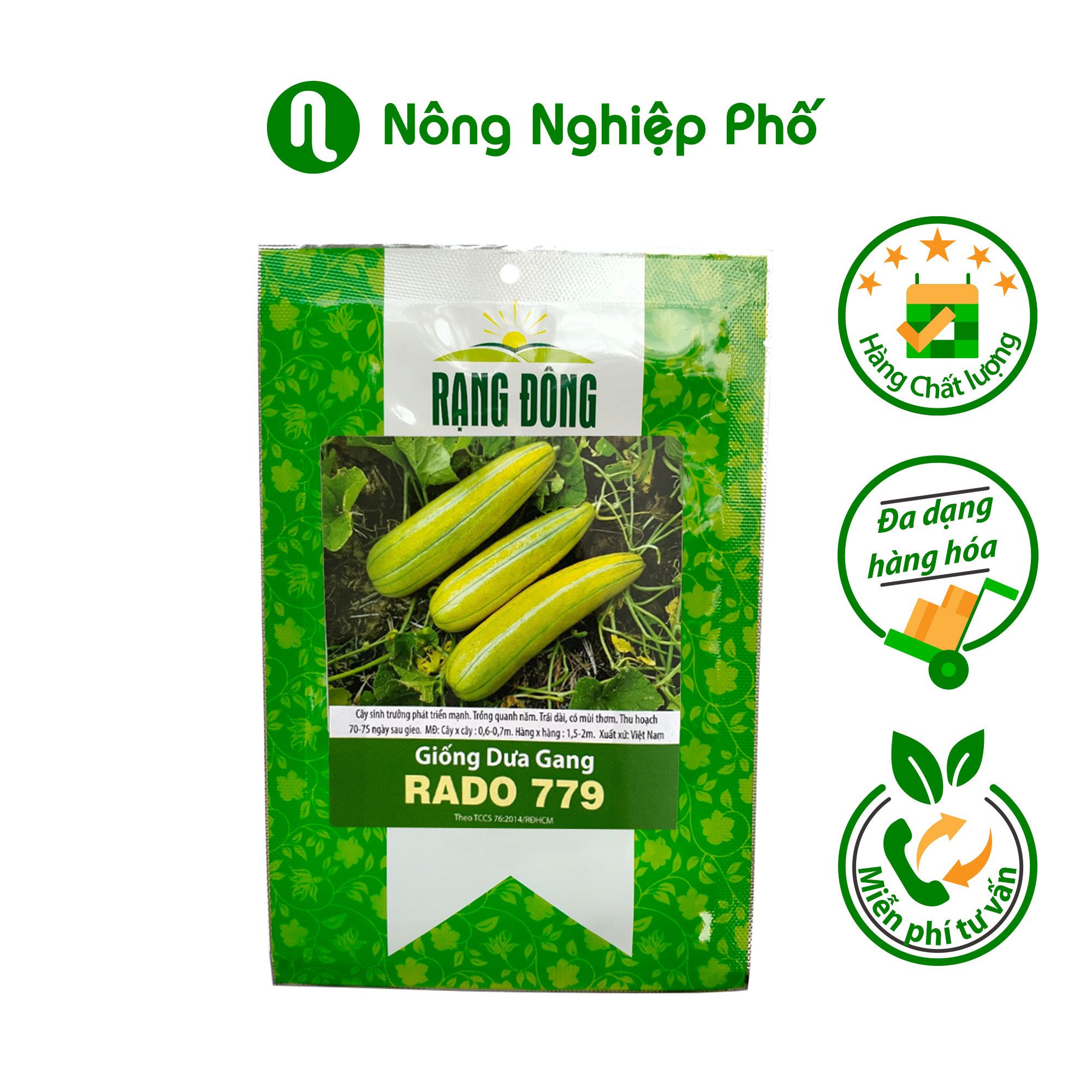 Hạt giống Dưa Gang Rạng Đông - Gói 1gram