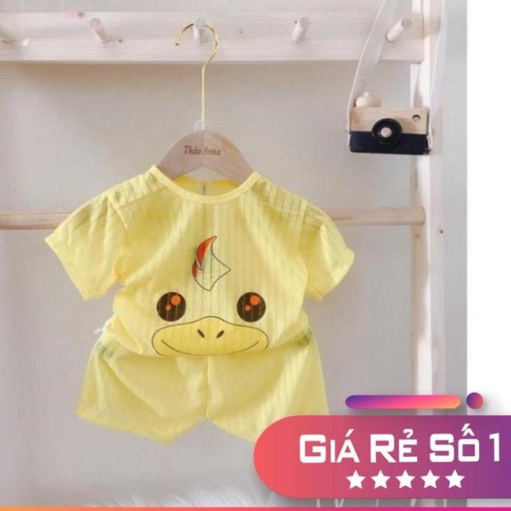 BỘ COTTON GIẤY CỘC TAY CHO BÉ 3-12 KG, GIAO MẪU NGẪU NHIÊN . .