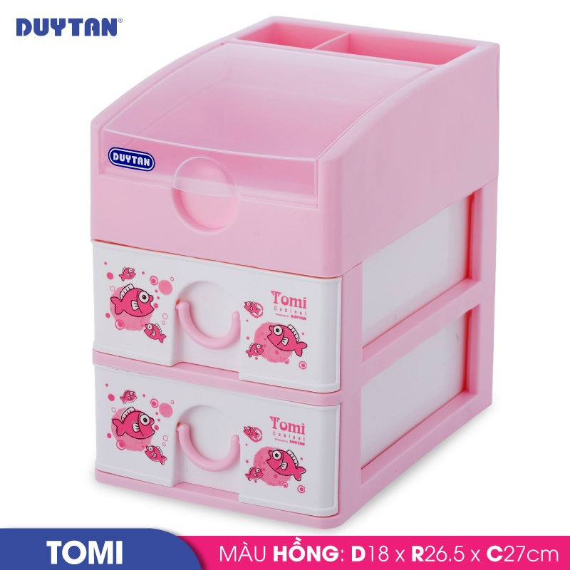 Tủ nhựa DUY TÂN Tomi 3 ngăn  - 31836 - Giao màu ngẫu nhiên - Hàng chính hãng