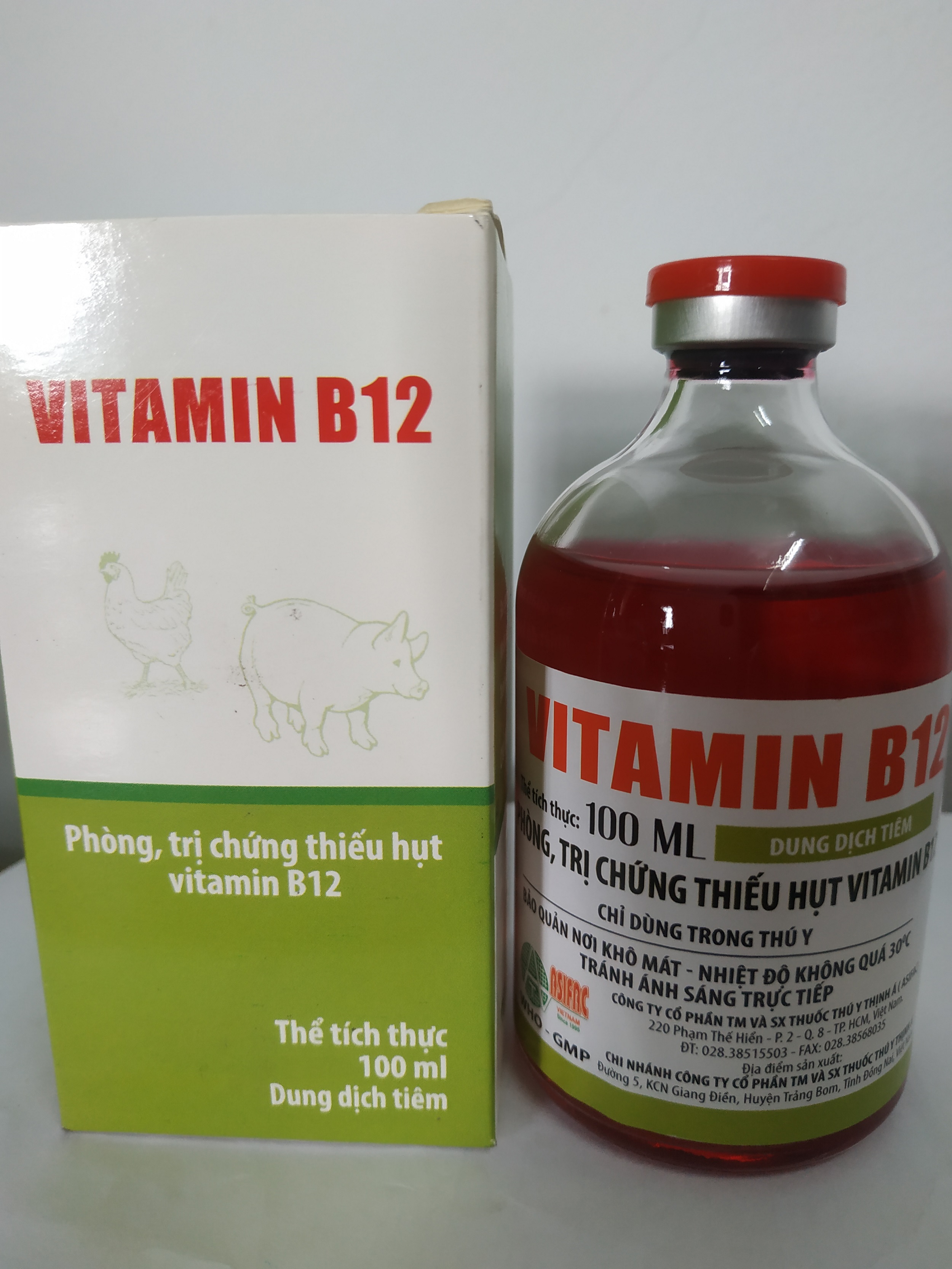 Vitamin B12 Giải độc cho cây trồng - chai 100ml Thịnh Á