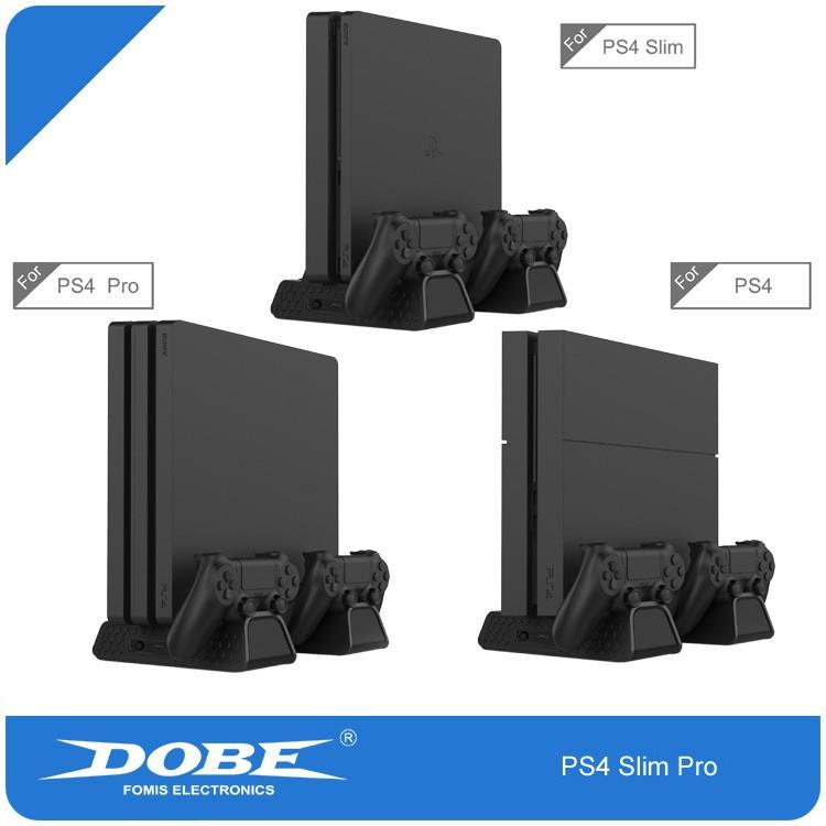 Quạt Tản Nhiệt Kèm Sạc - Khay Đĩa cho PS4 Slim Pro TP4-882 - Hàng Chính Hãng