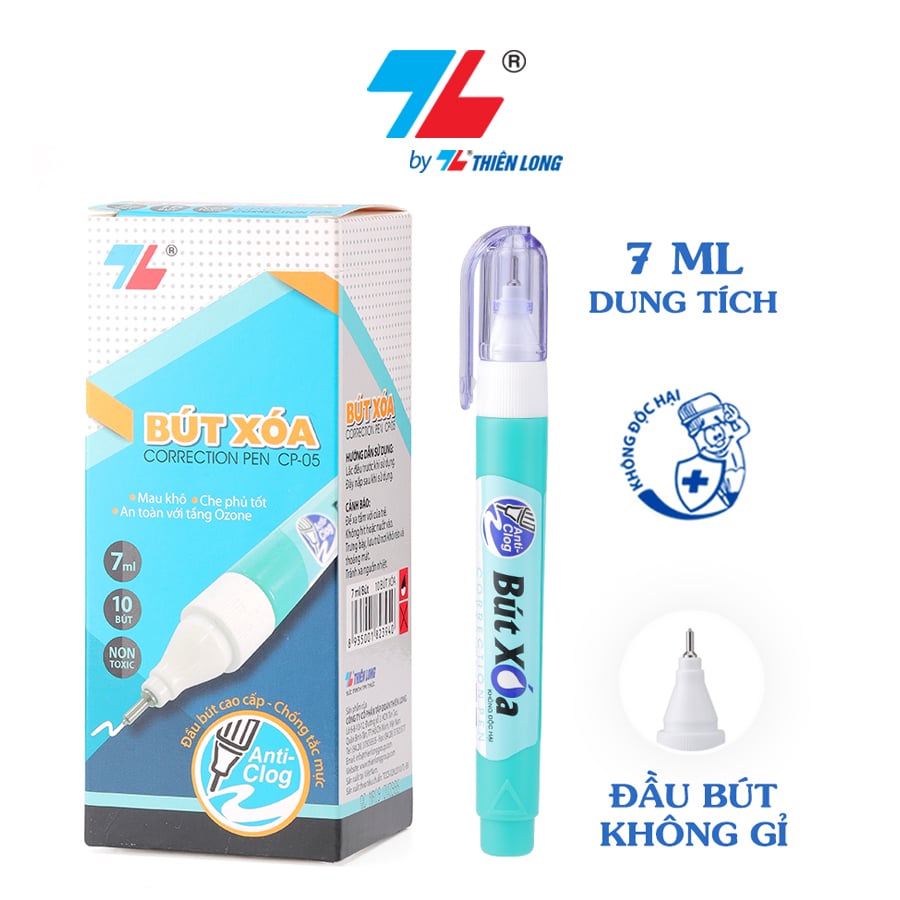 Bút xóa Thiên Long CP-05 7ml Không độc hại