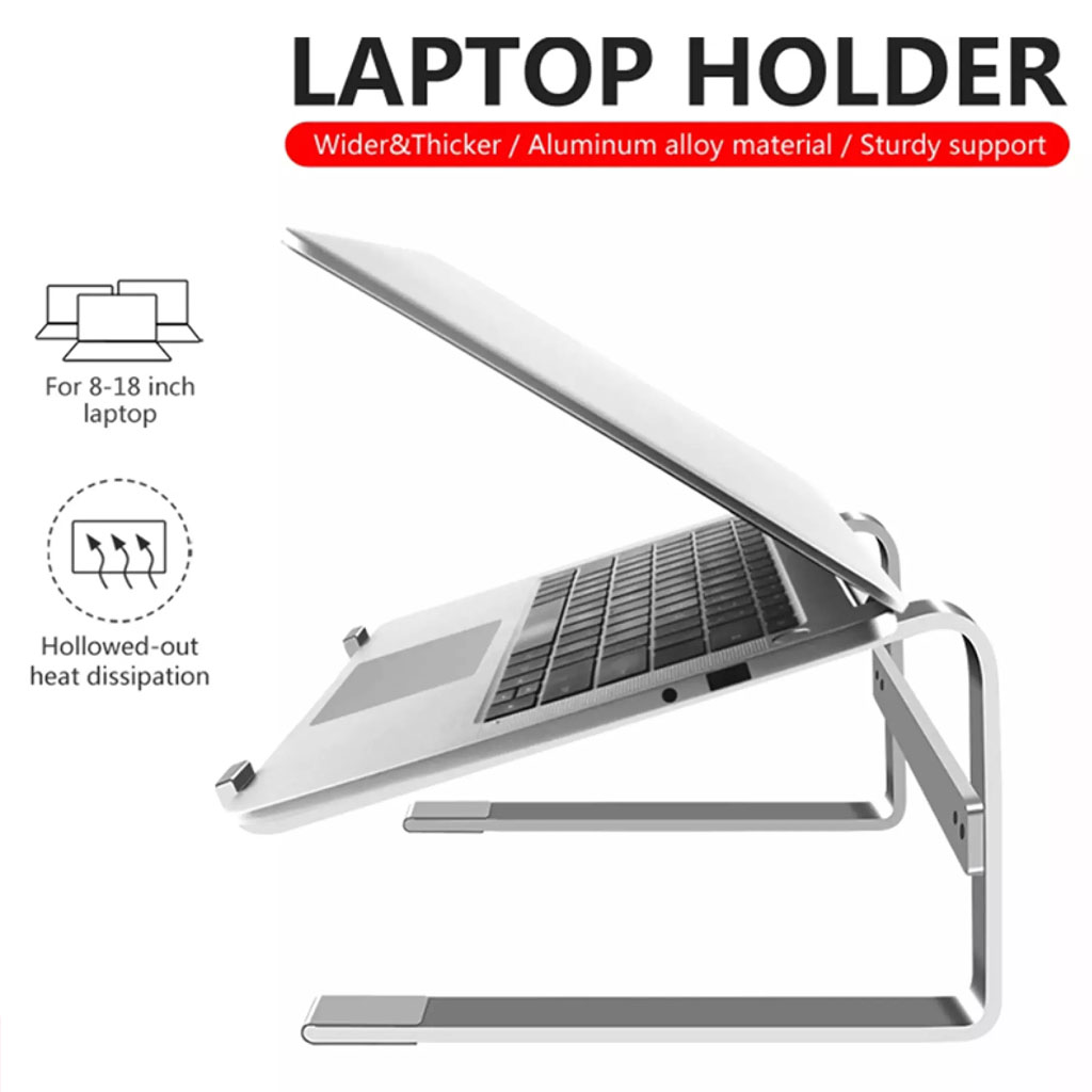 VINETTEAM Giá Đỡ Máy Tính Laptop Macbook Stand Hợp Kim Nhôm Cao Cấp Giúp Tản Nhiệt Có Thể Tháo Rời Đế Giữ Máy Tính Xách Tay - Hàng Chính Hãng