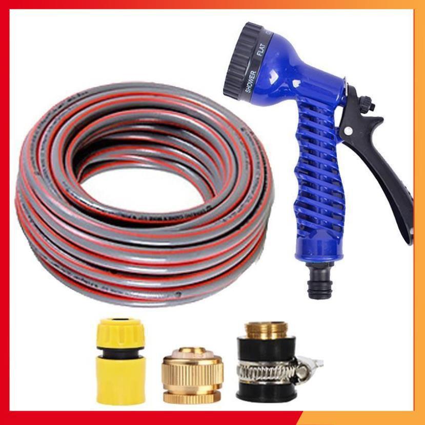 Bộ dây và vòi xịt tăng áp lực nước,rửa xe, tưới cây 15m 206843